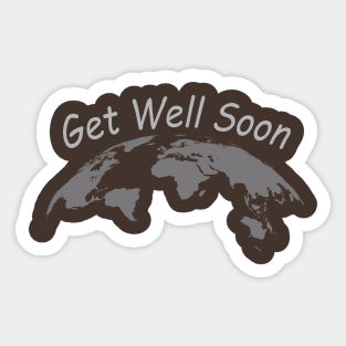 Get Well Soon World Sticker